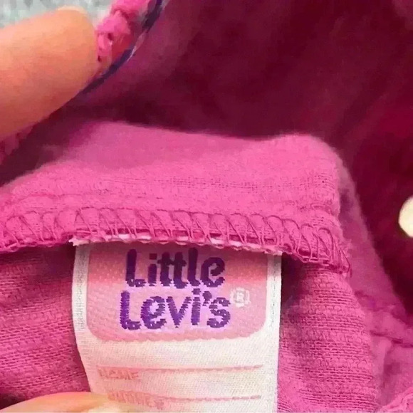 Vintage made in the USA little LEVI’s corduroy 3T toddler girl pink no flaws - Picture 5 of 6